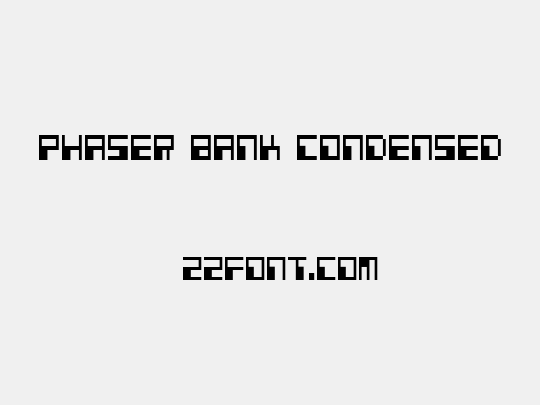 Phaser Bank Condensed