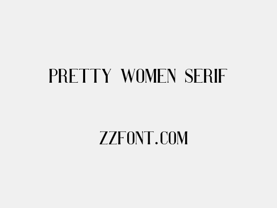Pretty Women serif