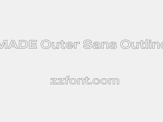 MADE Outer Sans Outline
