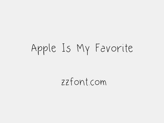 Apple Is My Favorite