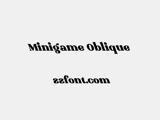 Minigame Oblique