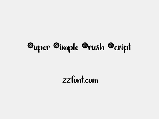 Super Simple Brush Script