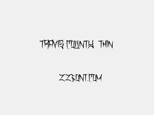 Travis County  Thin