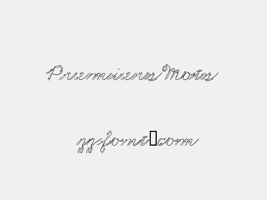 Premiers Mots