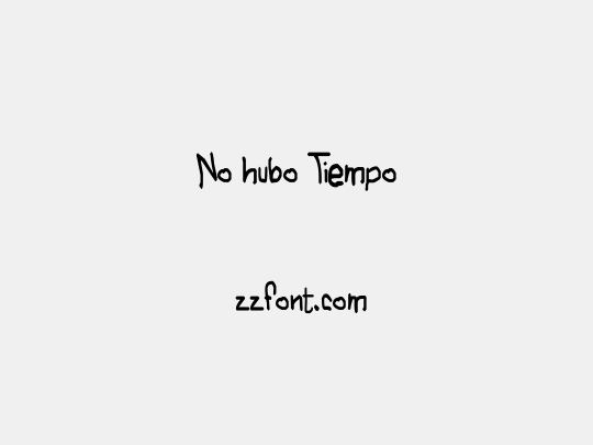 No hubo Tiempo