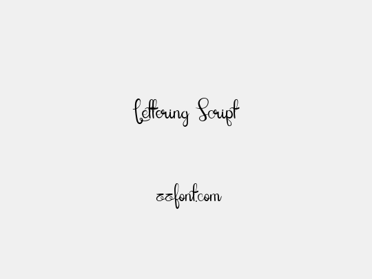 Lettering Script