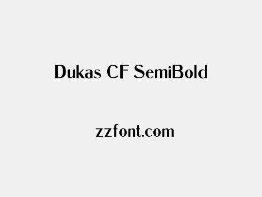 Dukas CF SemiBold
