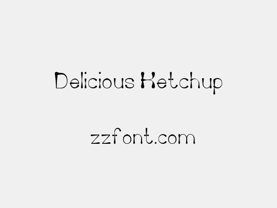 Delicious Ketchup