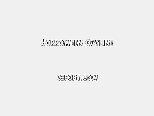 Horroween Outline