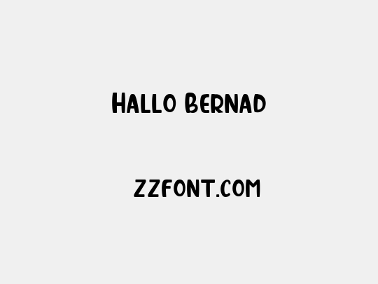 Hallo Bernad