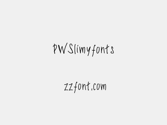 PWSlimyfonts