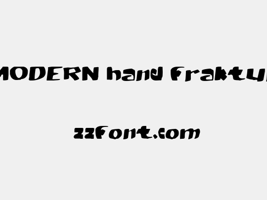 MODERN hand fraktur