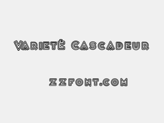 VarietÈ Cascadeur