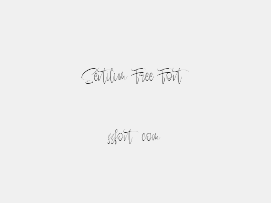 Sentilum Free Font