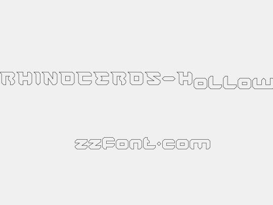 RHINOCEROS-Hollow