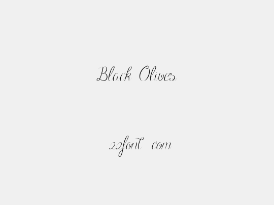 Black Olives
