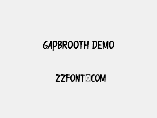Gapbrooth Demo