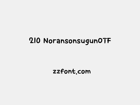 210 NoransonsugunOTF