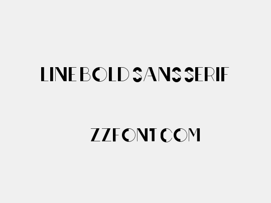 Line Bold Sans serif