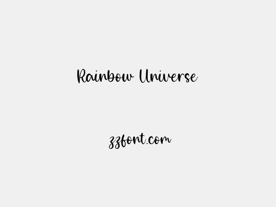 Rainbow Universe