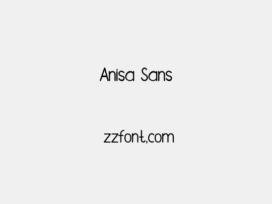 Anisa Sans