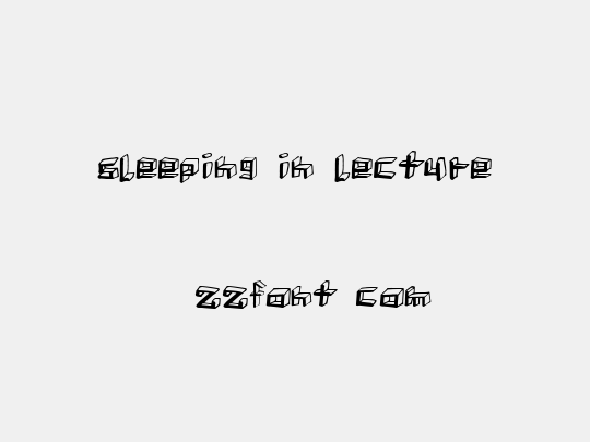 sleeping in lecture