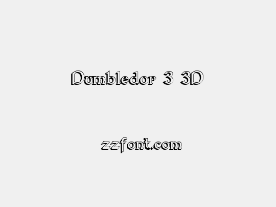 Dumbledor 3 3D