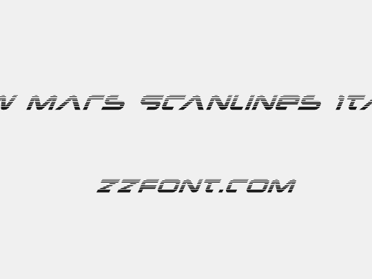 New Mars Scanlines Italic