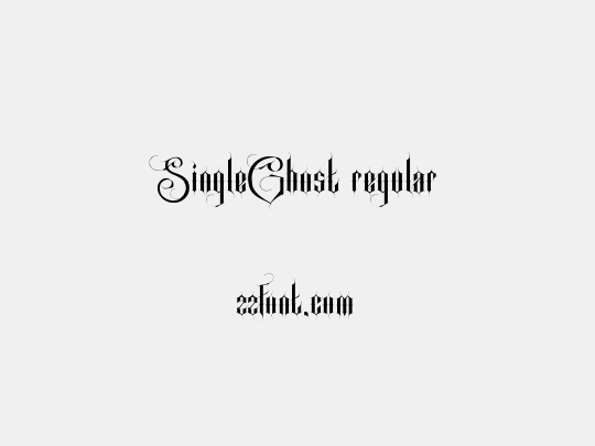 SingleGhost regular