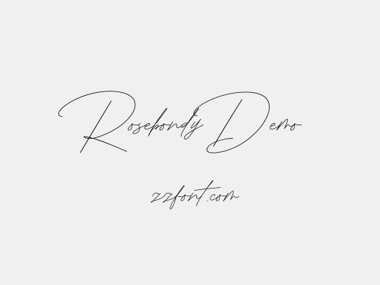 Rosebondy Demo