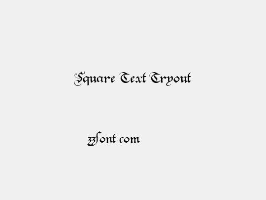 Square Text Tryout