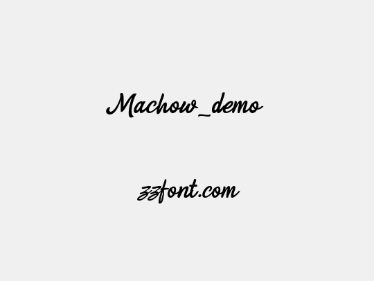 Machow_demo