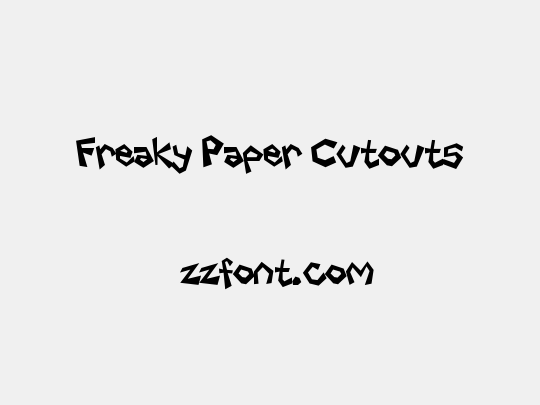 Freaky Paper Cutouts