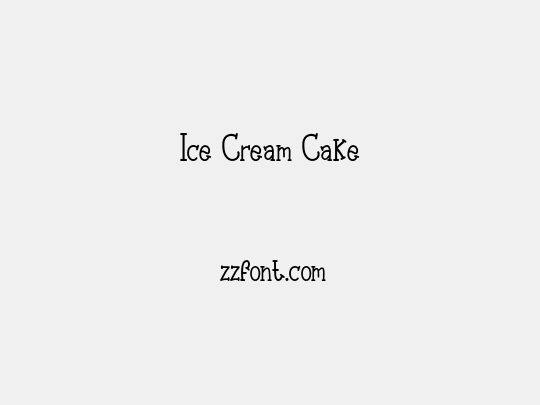 Ice Cream Cake