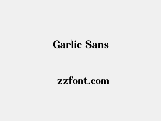 Garlic Sans
