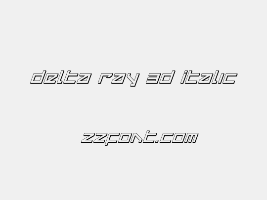 Delta Ray 3D Italic