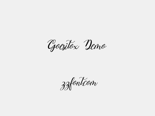Goesitox Demo
