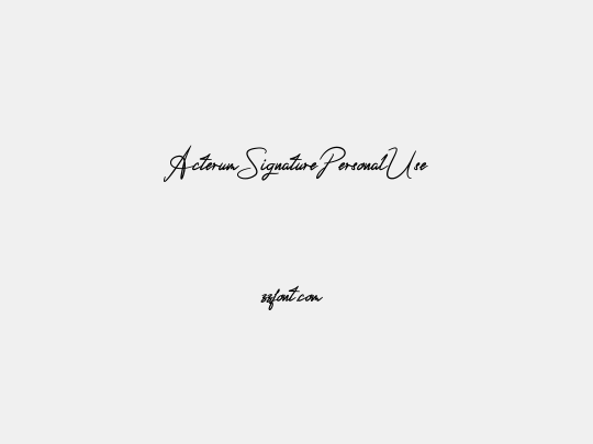 ActerumSignaturePersonalUse