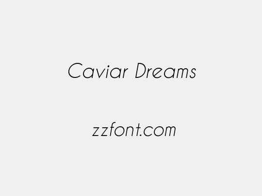 Caviar Dreams