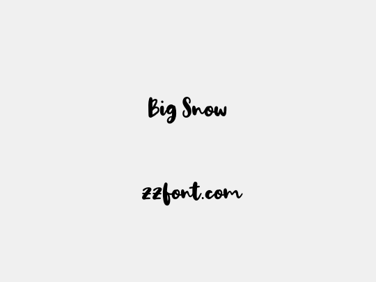 Big Snow