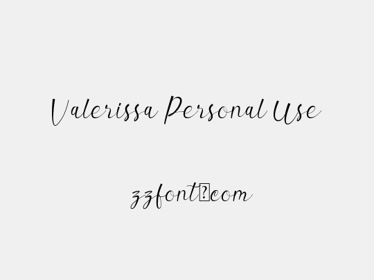 Valerissa Personal Use