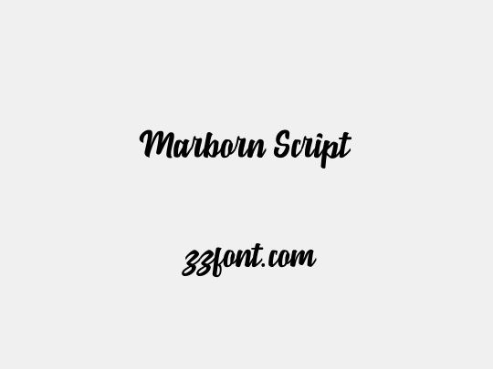Marborn Script