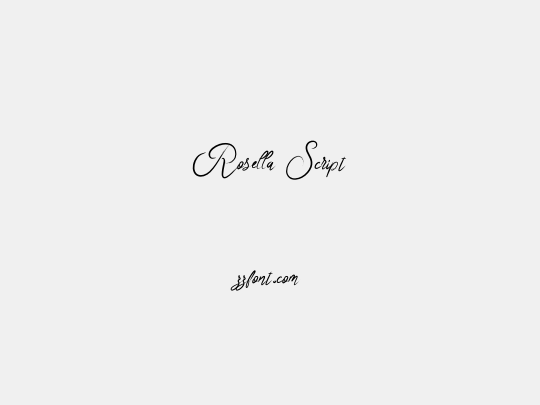 Rosella Script