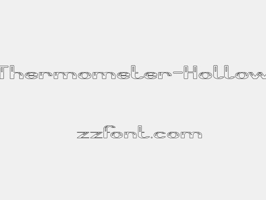 Thermometer-Hollow