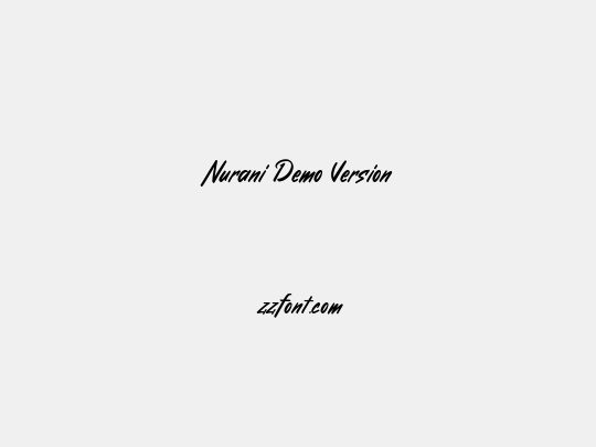 Nurani Demo Version