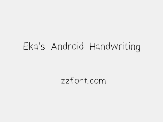 Eka's Android Handwriting