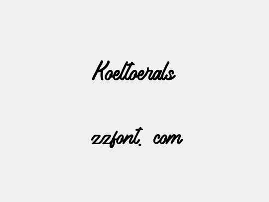 Koeltoerals