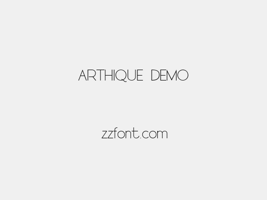 ARTHIQUE DEMO