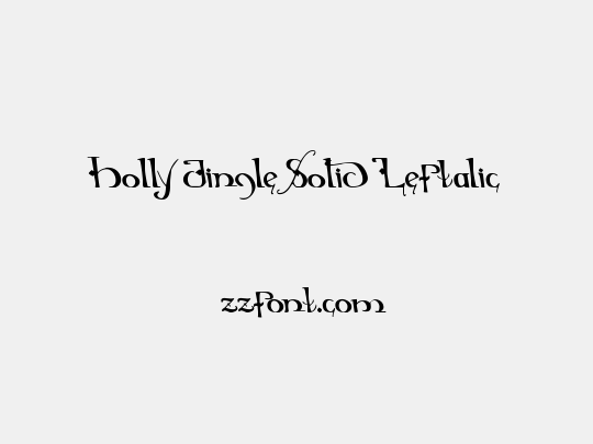 Holly Jingle Solid Leftalic