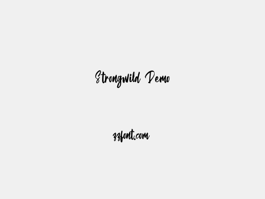 Strongwild Demo